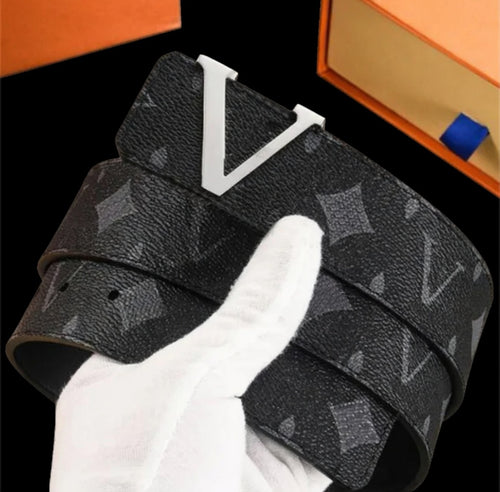 Black Logo V Belt