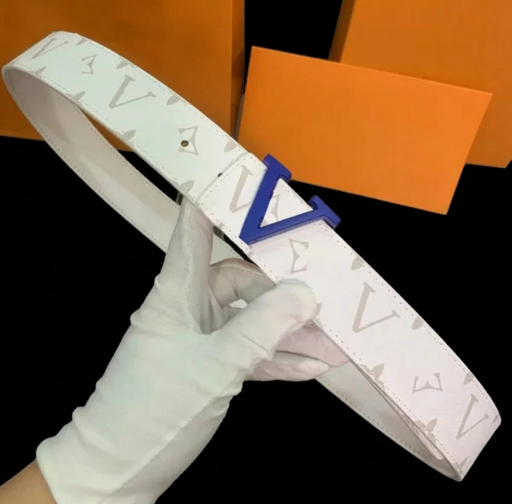 Custom White Out V Belt