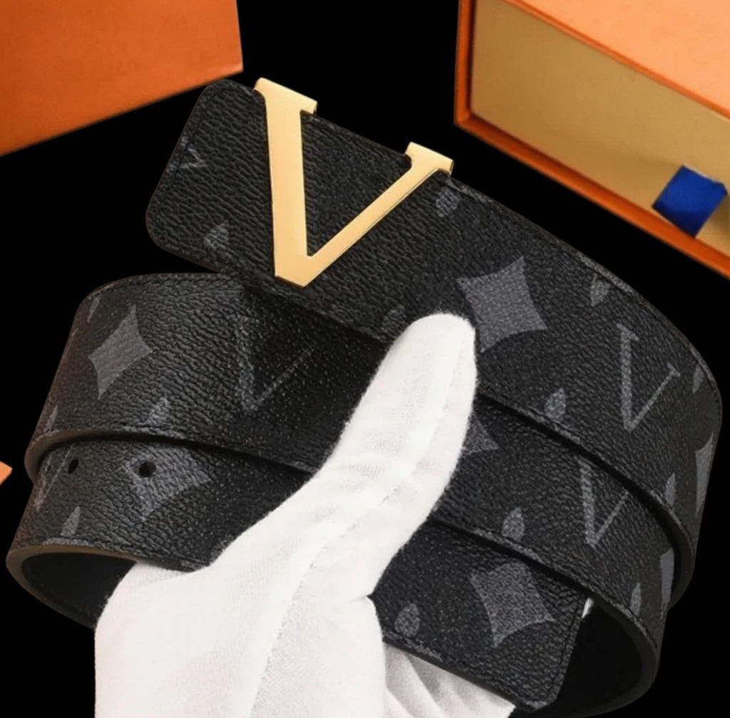 Black Logo V Belt